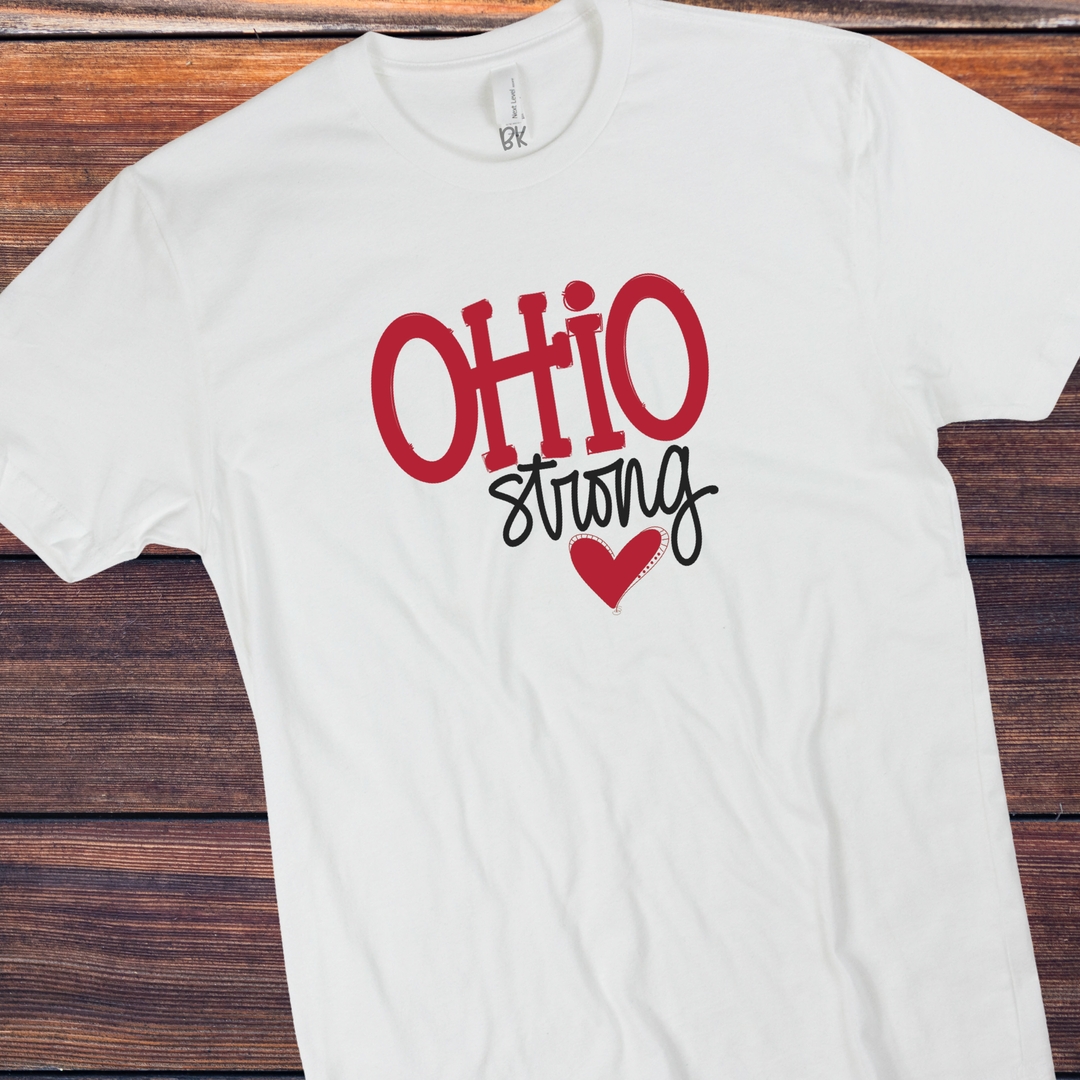 DTF TRANSFER Ohio strong red