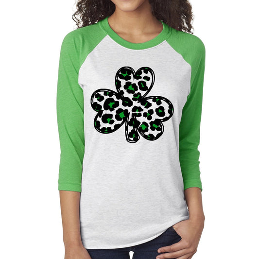 DTF TRANSFER Leopard Shamrock