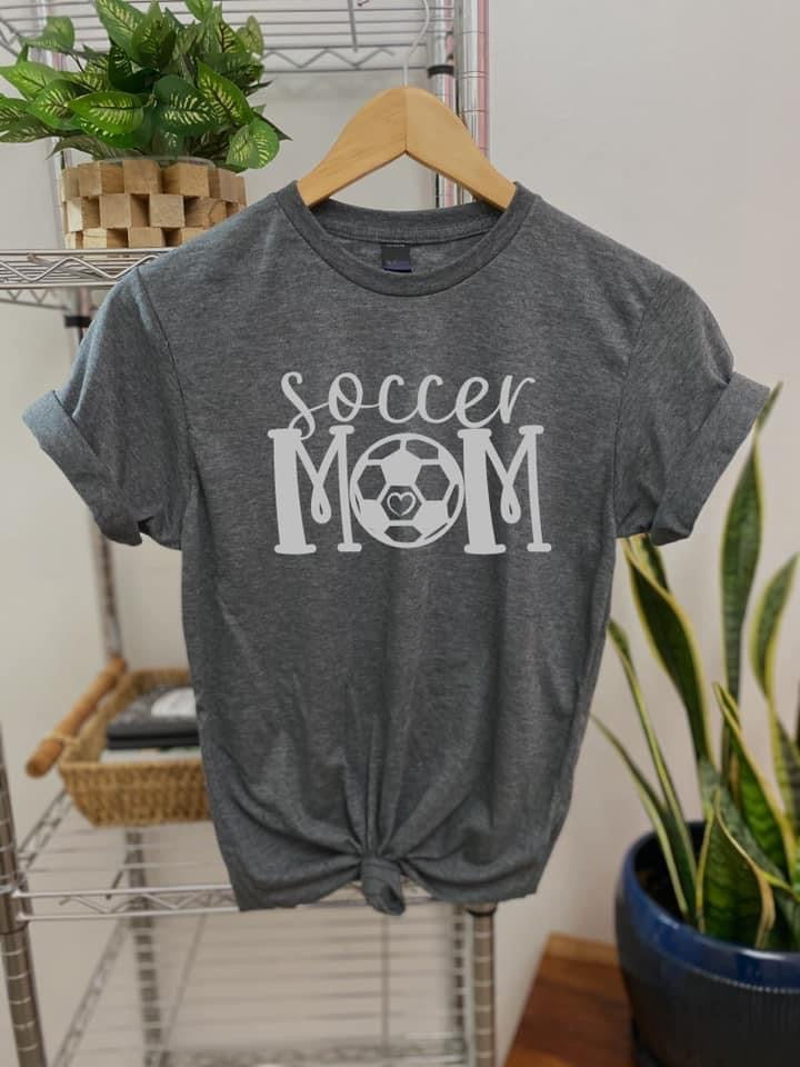 SOCCER MOM- HEATHER CHARCOAL Tultex