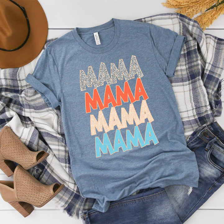 DTF TRANSFER Mama Dotted Stacked