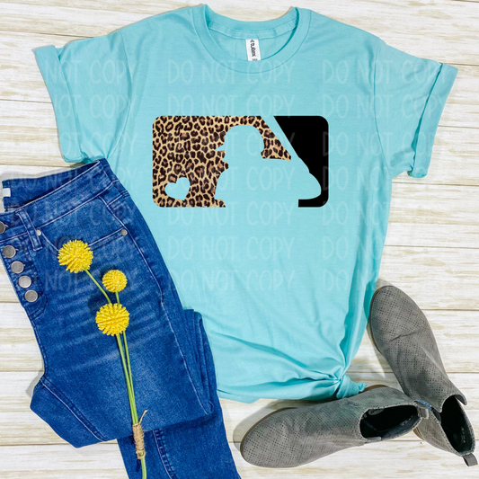 DTF TRANSFER Leopard (Baseball)