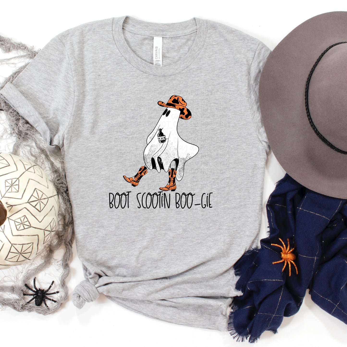 Boot SCOOTIN Boo-gie Grey Tee