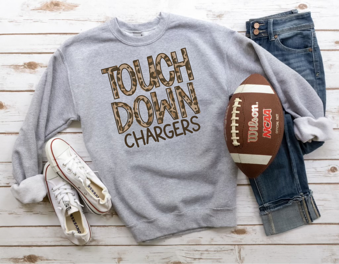 DTF TRANSFER Touch Down Chargers